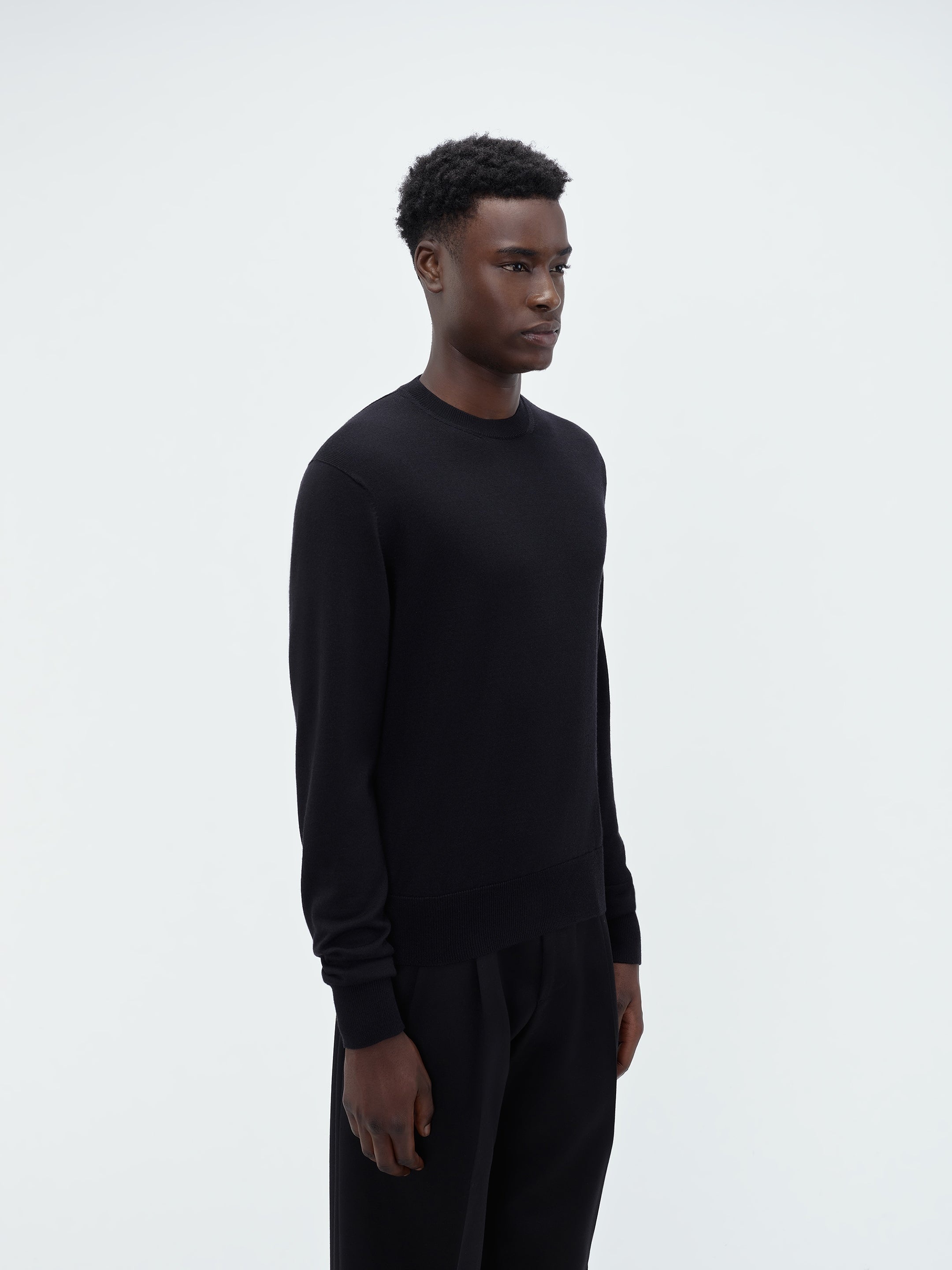 LONG SLEEVE CREW-BLACK - 4