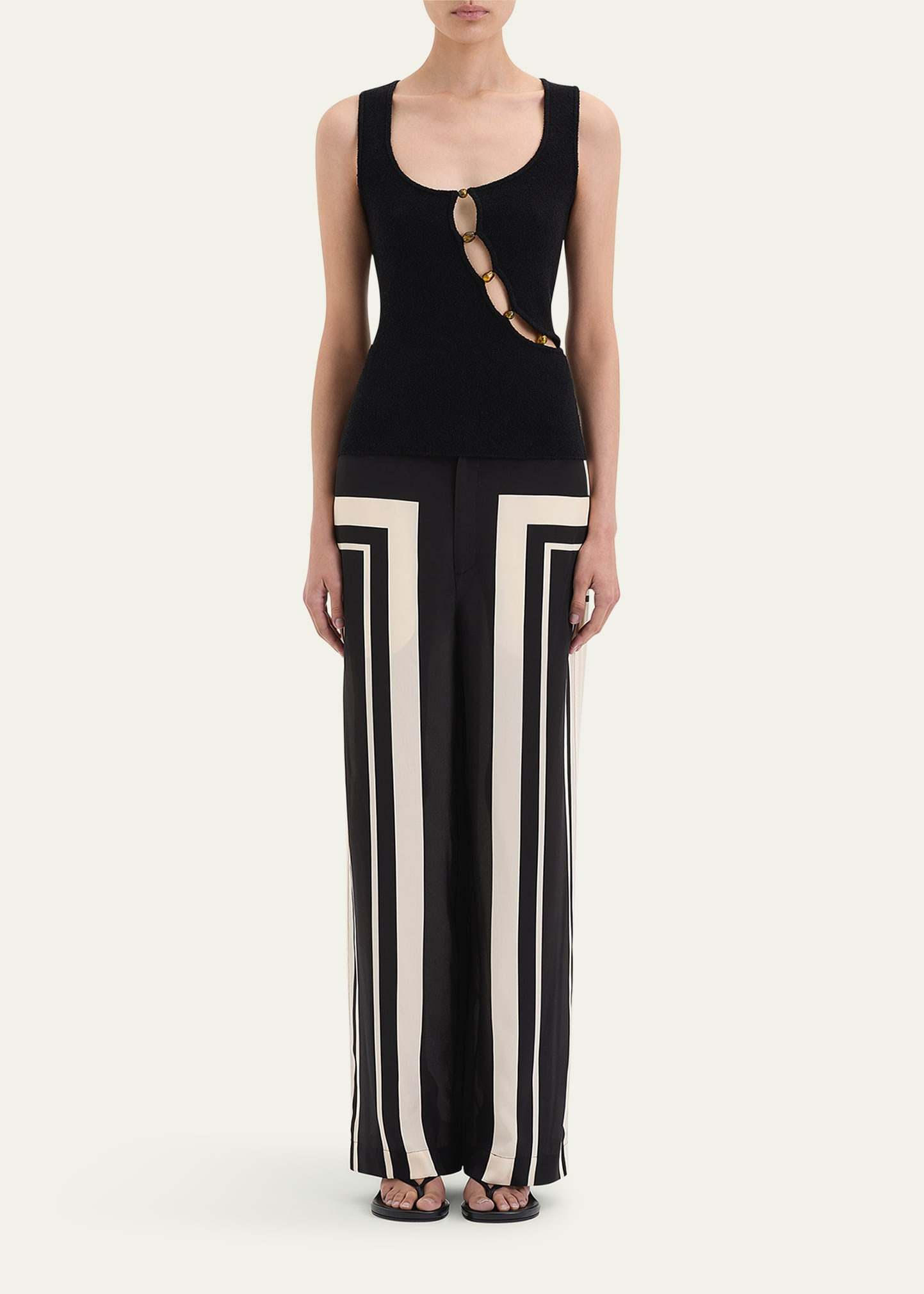 Chiara Beaded Knit Tank Top - 2