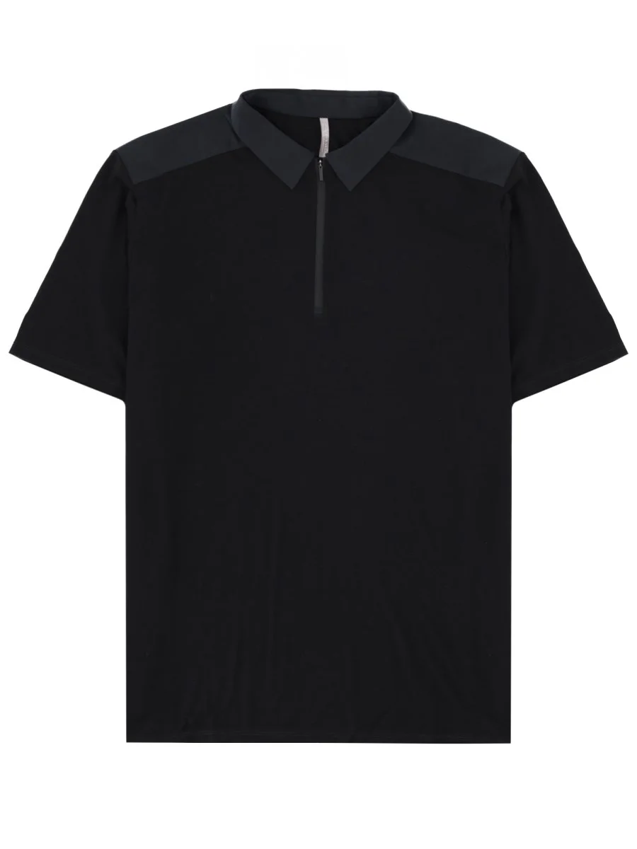 WOOL POLO SHIRT WITH ZIPPER - 1