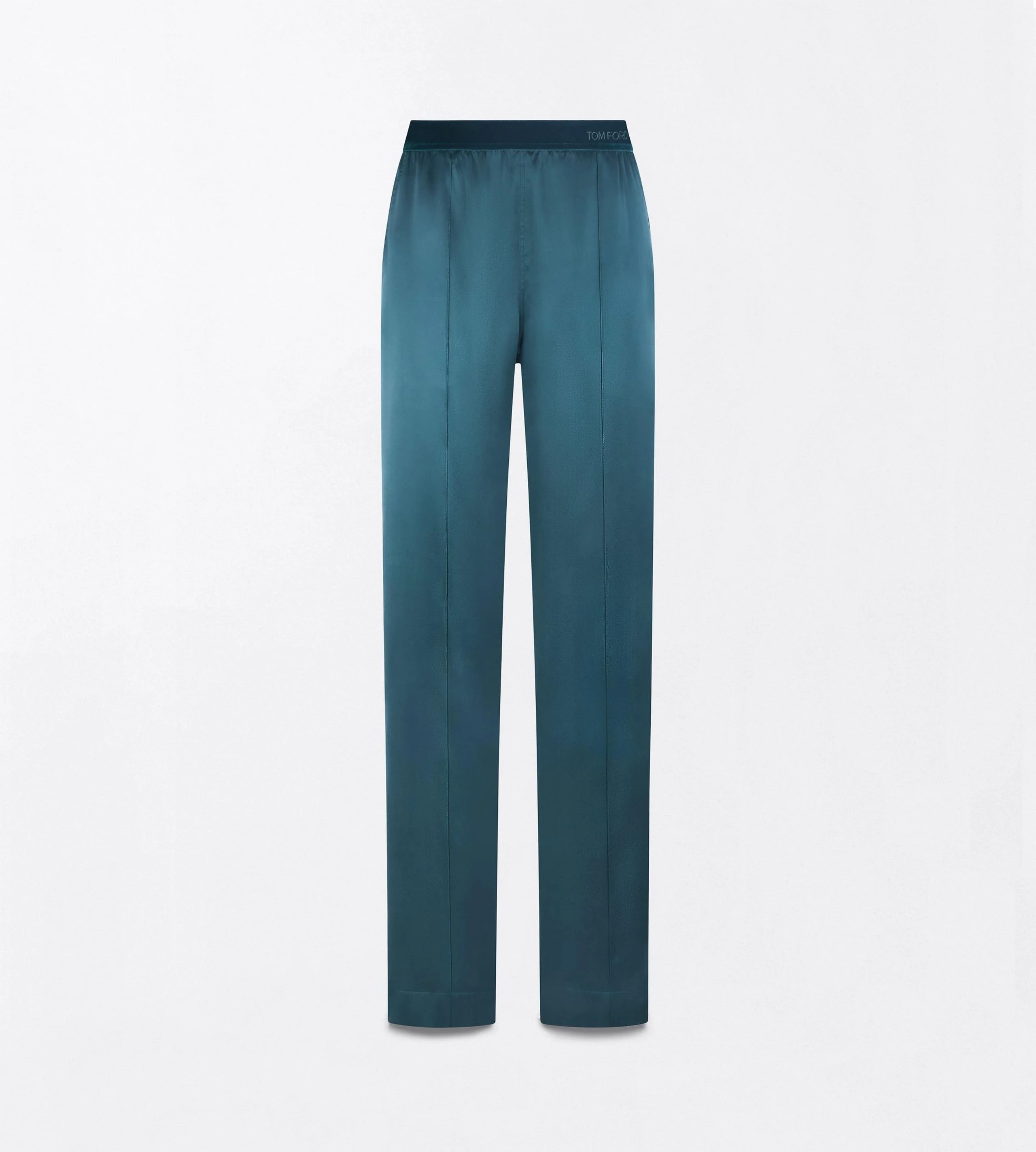 PEACH-FEEL SILK SATIN PJ PANTS - 1