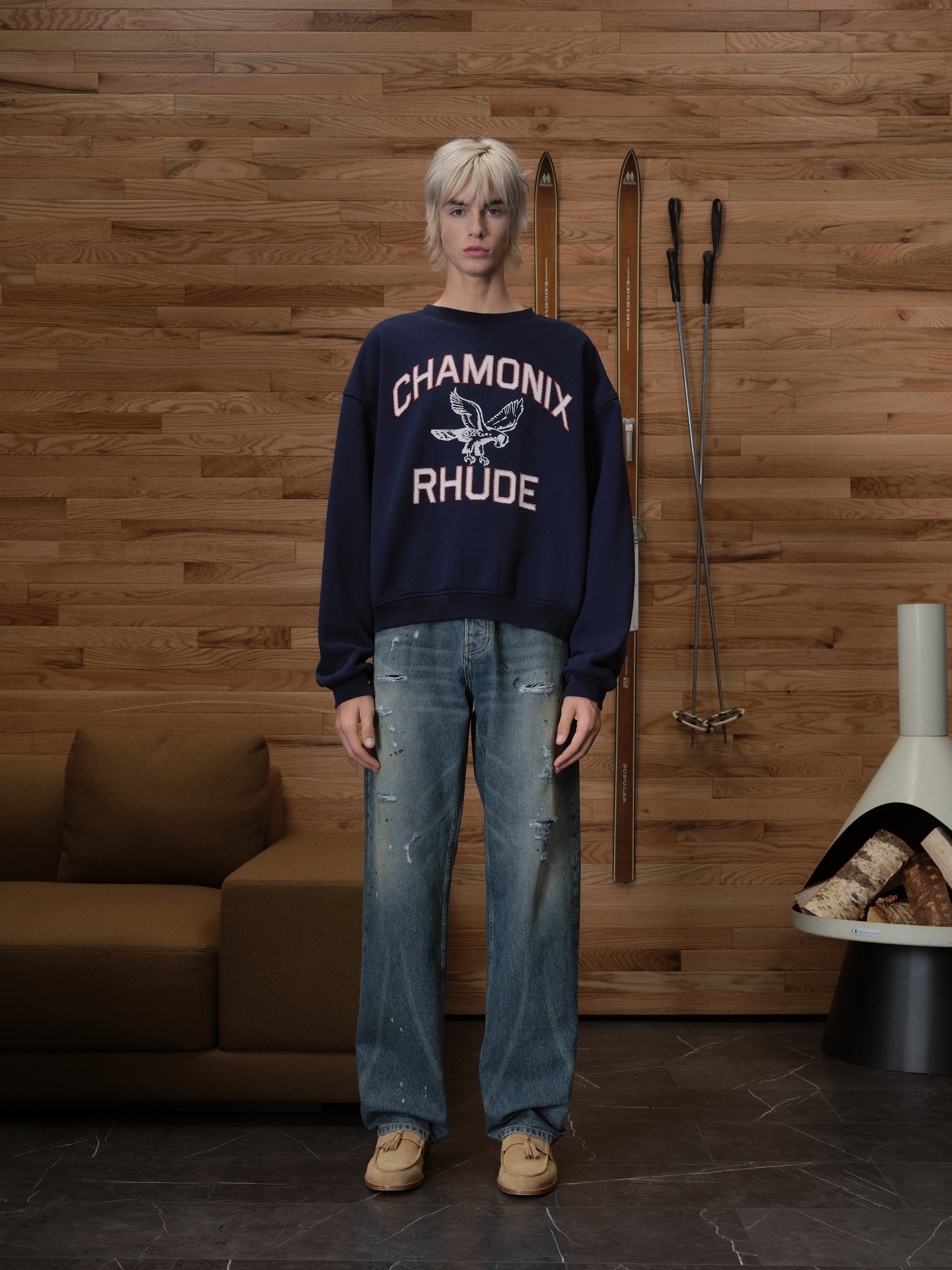 CHAMONIX CREWNECK NAVY - 2