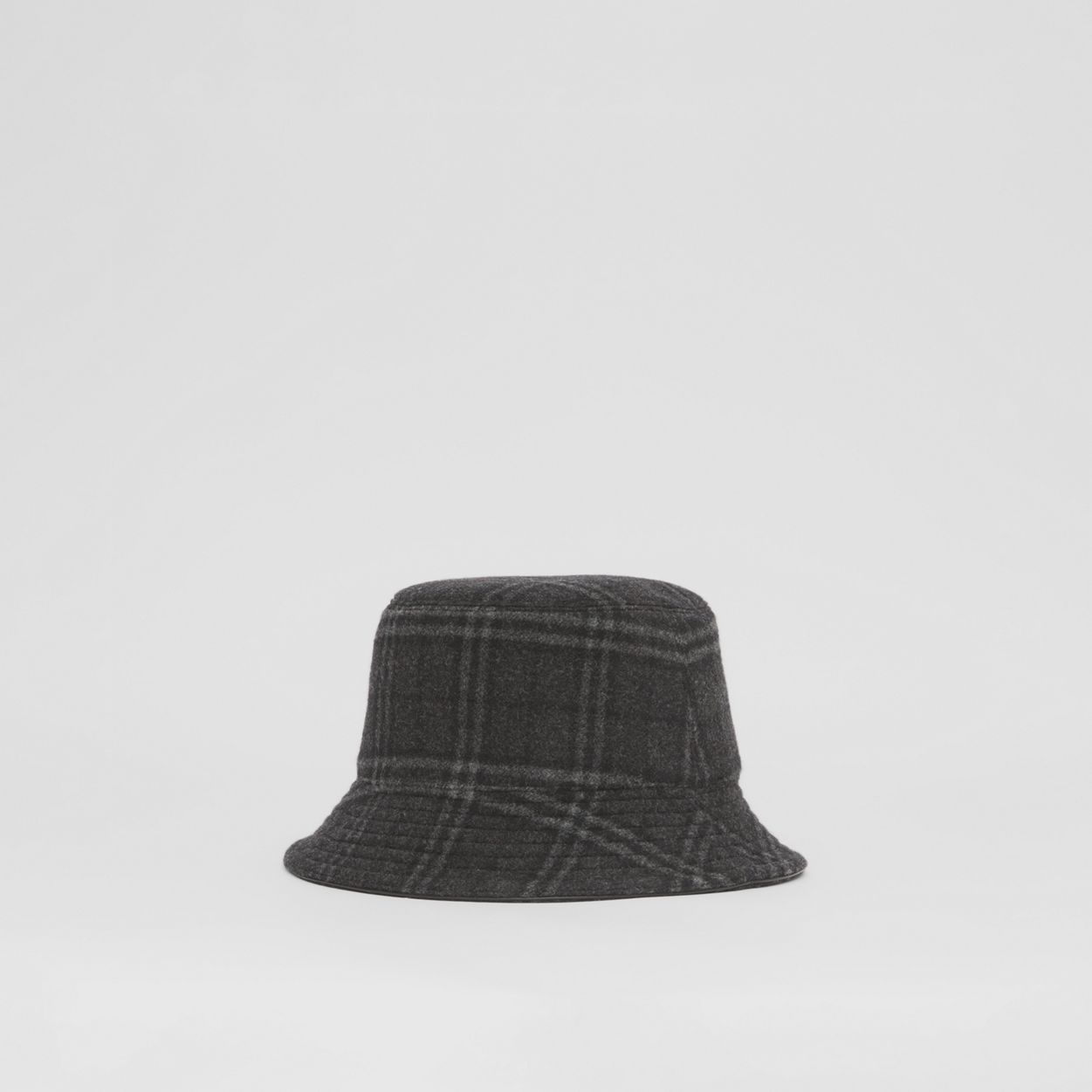 Check Wool Cashmere Bucket Hat - 6