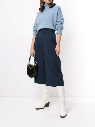 sacai side-stripe straight-leg culottes outlook