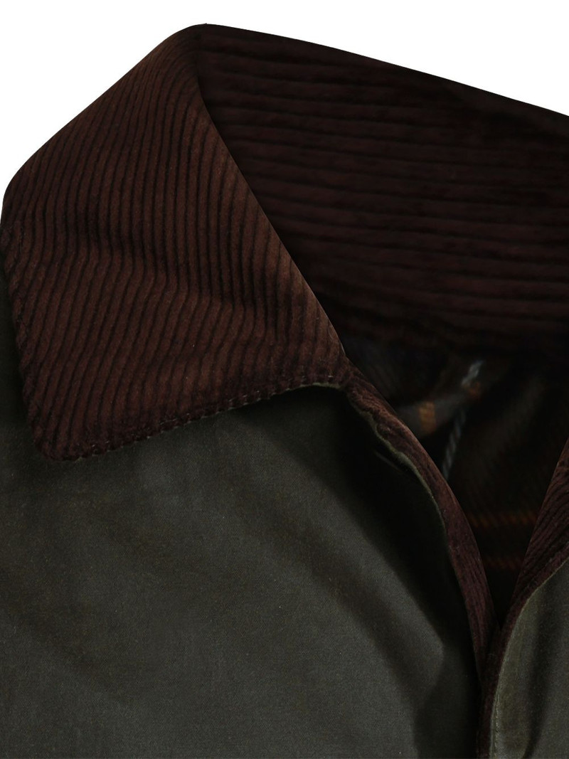 x Barbour corduroy-collar coat 4