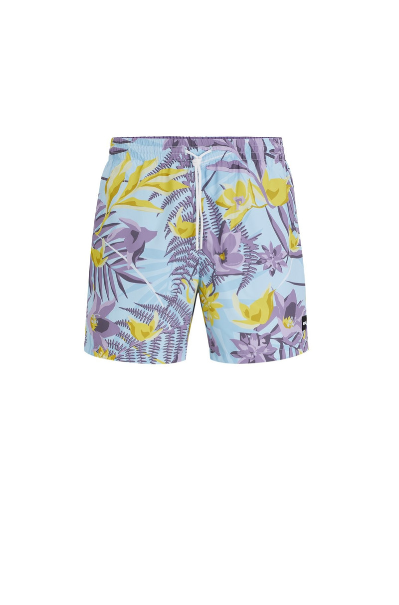 FULLY LINED SWIM SHORTS WITH SEASONAL PRINT 1