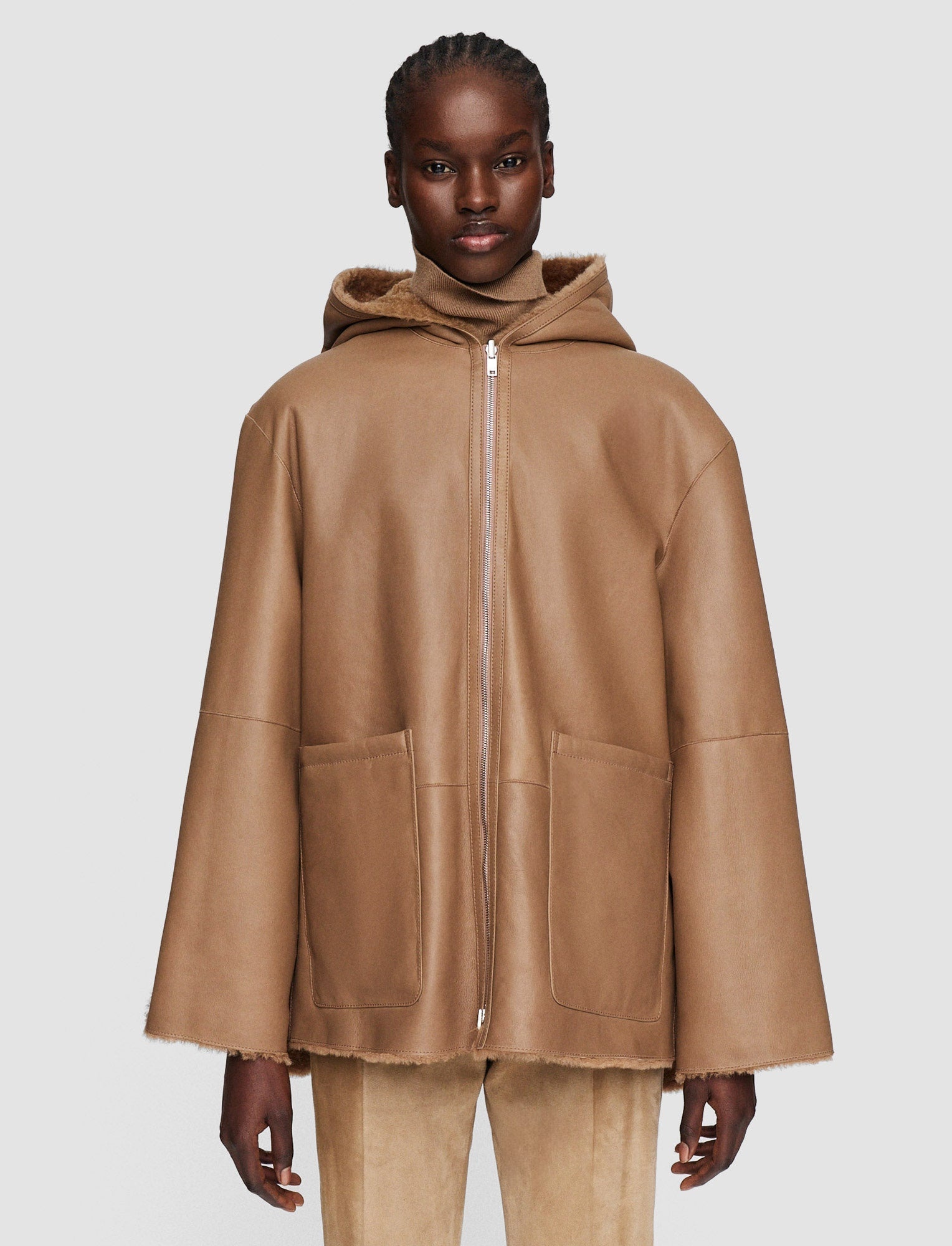 Reversible Shearling Cosser Coat - 3