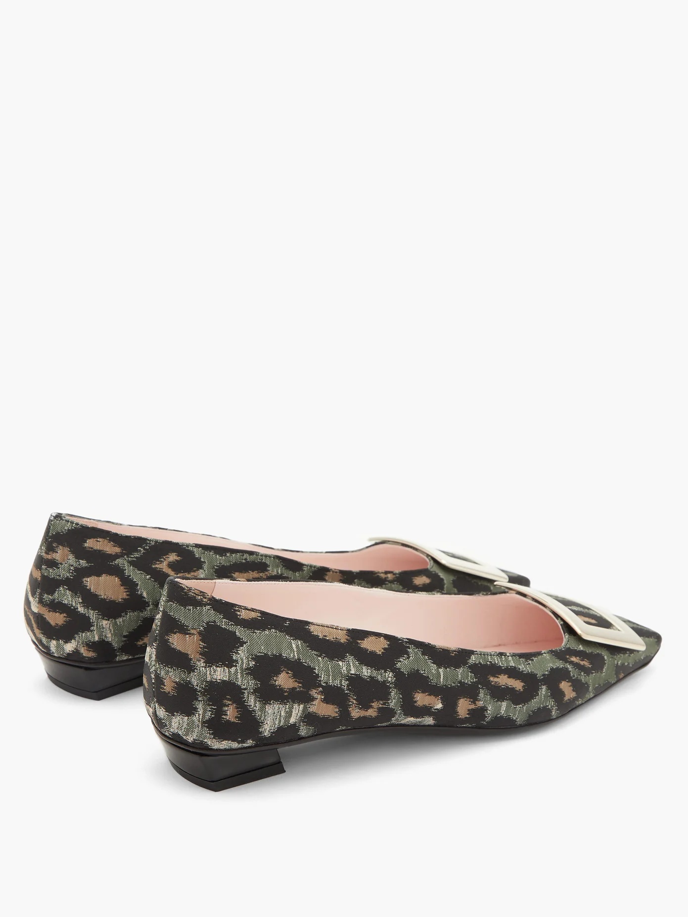 Belle Vivier leopard-jacquard ballerina flats - 4