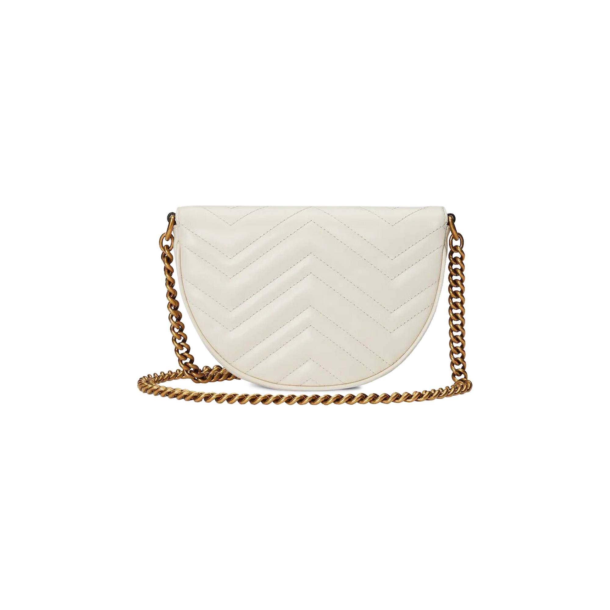Gucci GG Marmont Matelasse Chain Mini Bag 'Mystic White' - 2