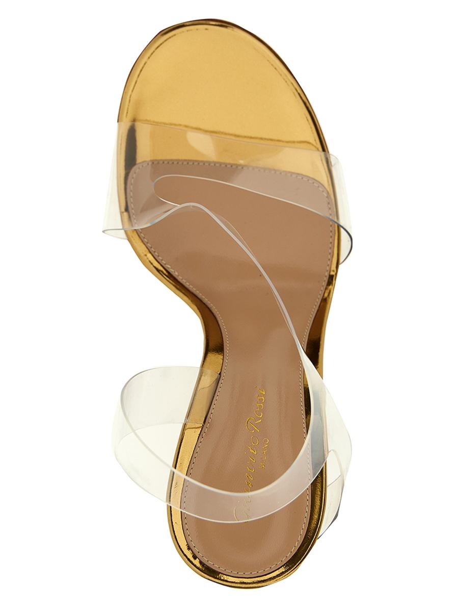 Gianvito Rossi Laminated Leather Pvc Sandals - 3