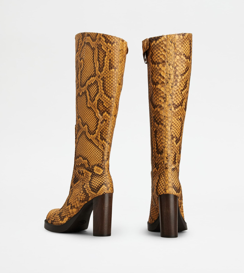 Tod's BOOTS IN PYTHON - YELLOW outlook