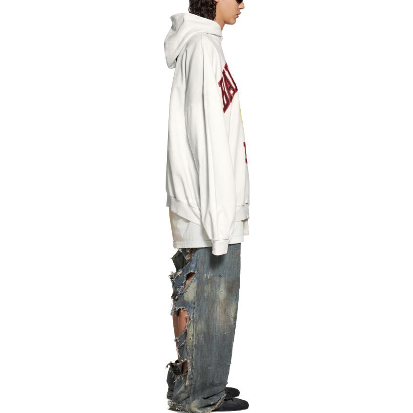 Balenciaga DIY College Hoodie 'White' 744463TOVK29012 - 5