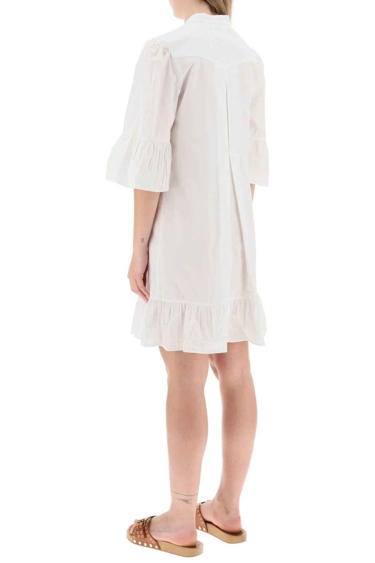 Bell sleeve shirt dress in organic cotton See By Chloe - 4