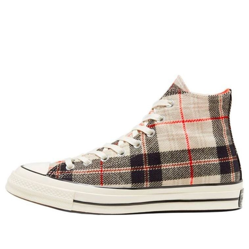 Converse Plaid Chuck 1970s 'Creamwhite Gray' 166496C - 1