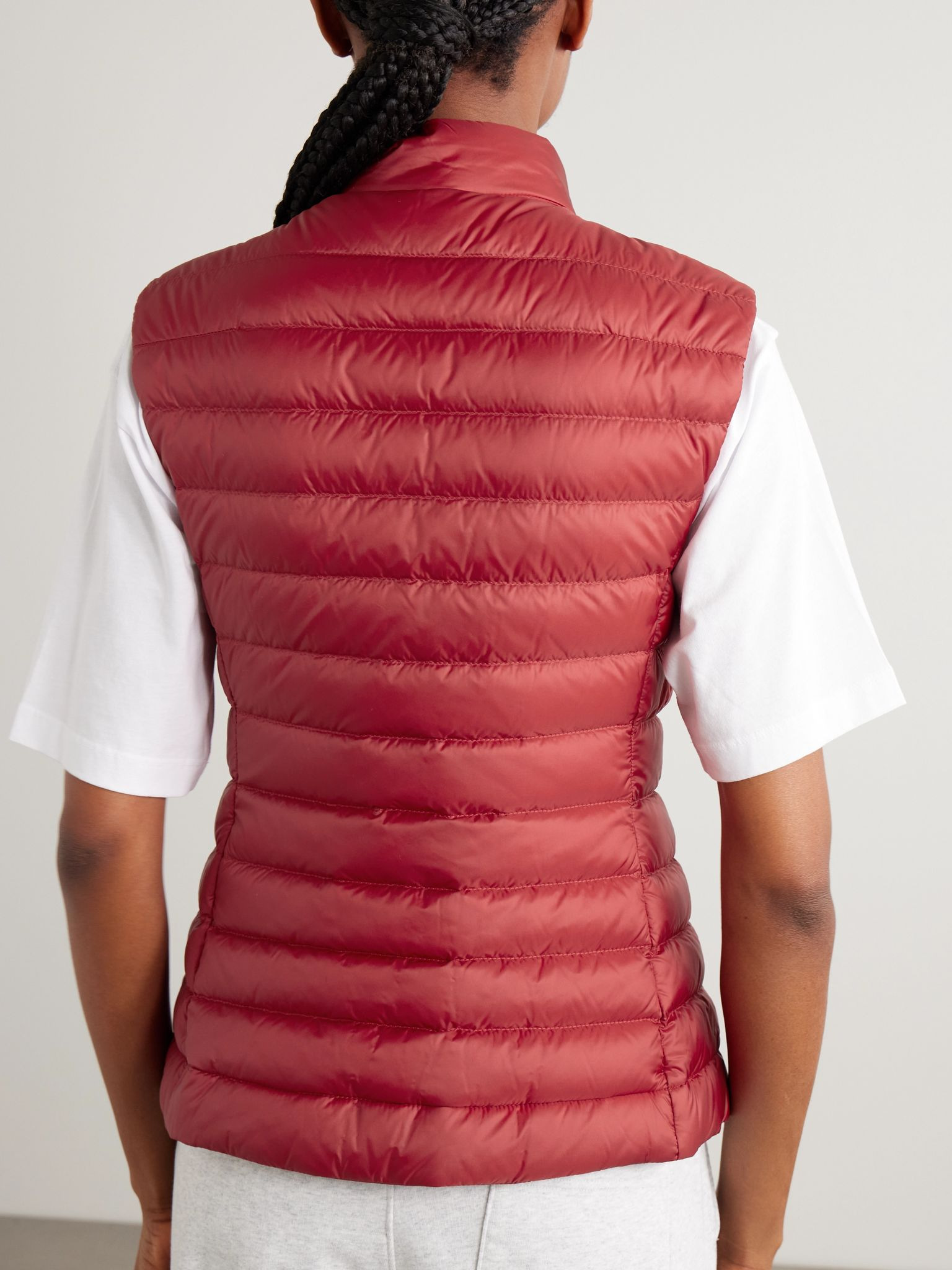 Igens quilted padded shell down vest Red - 4