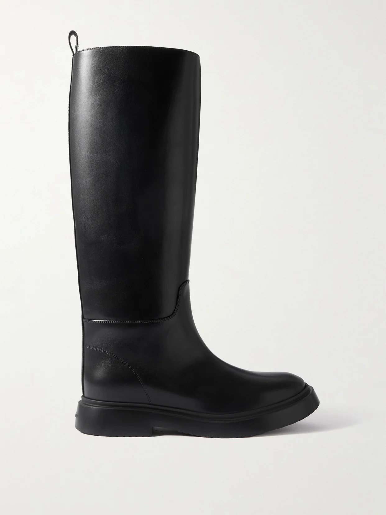 Bank Leather Knee Boots - 1