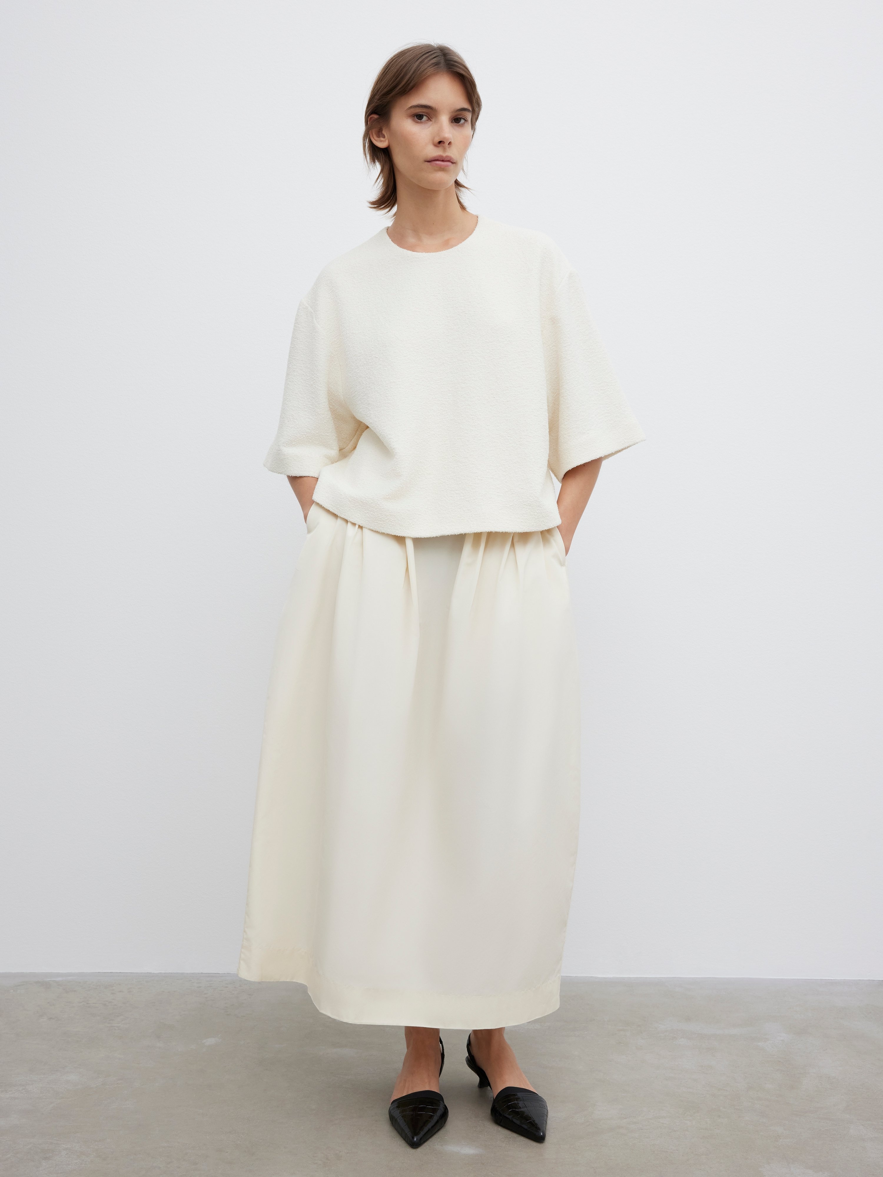 Woven bouclé t-shirt - 4