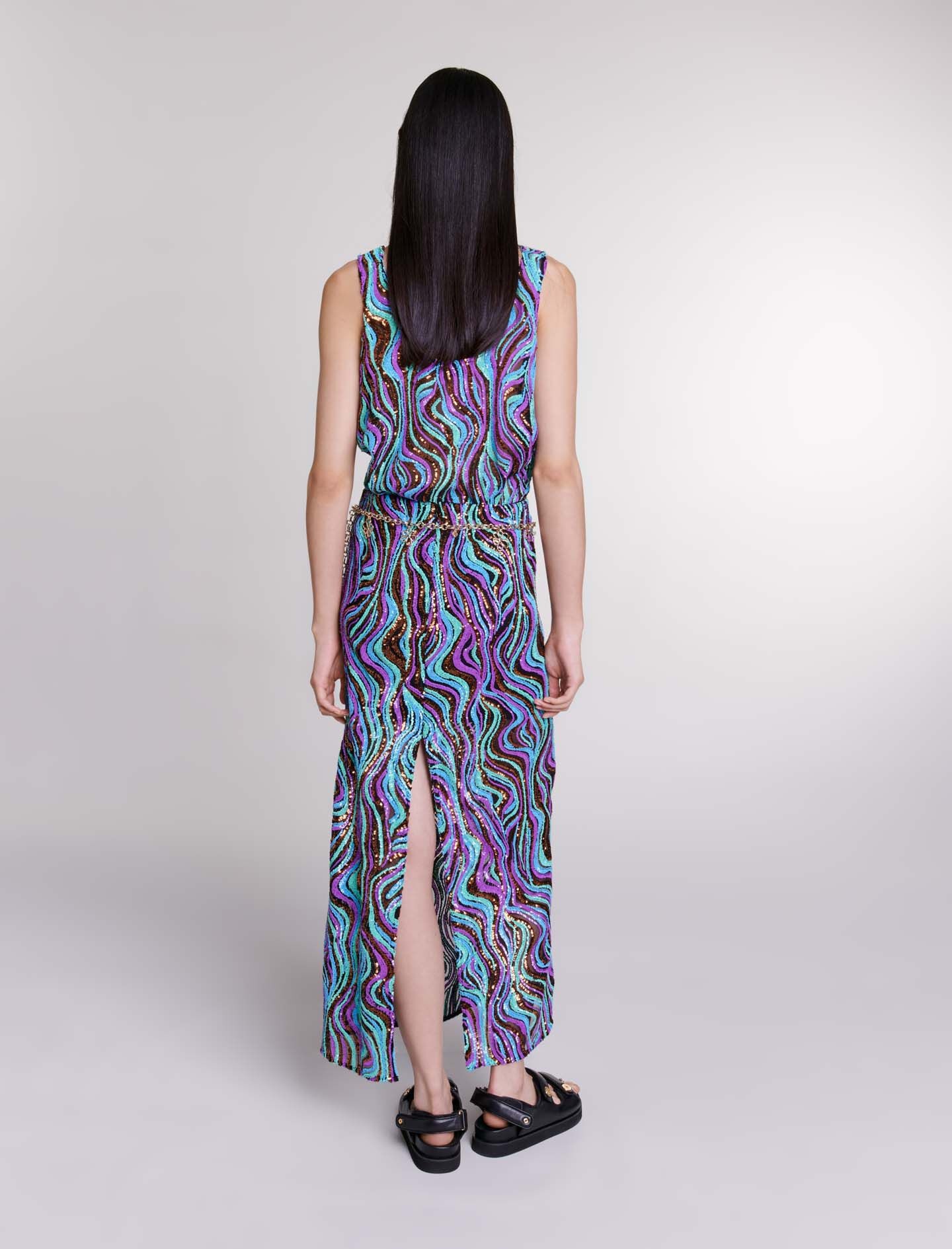 Sequin maxi skirt - 5
