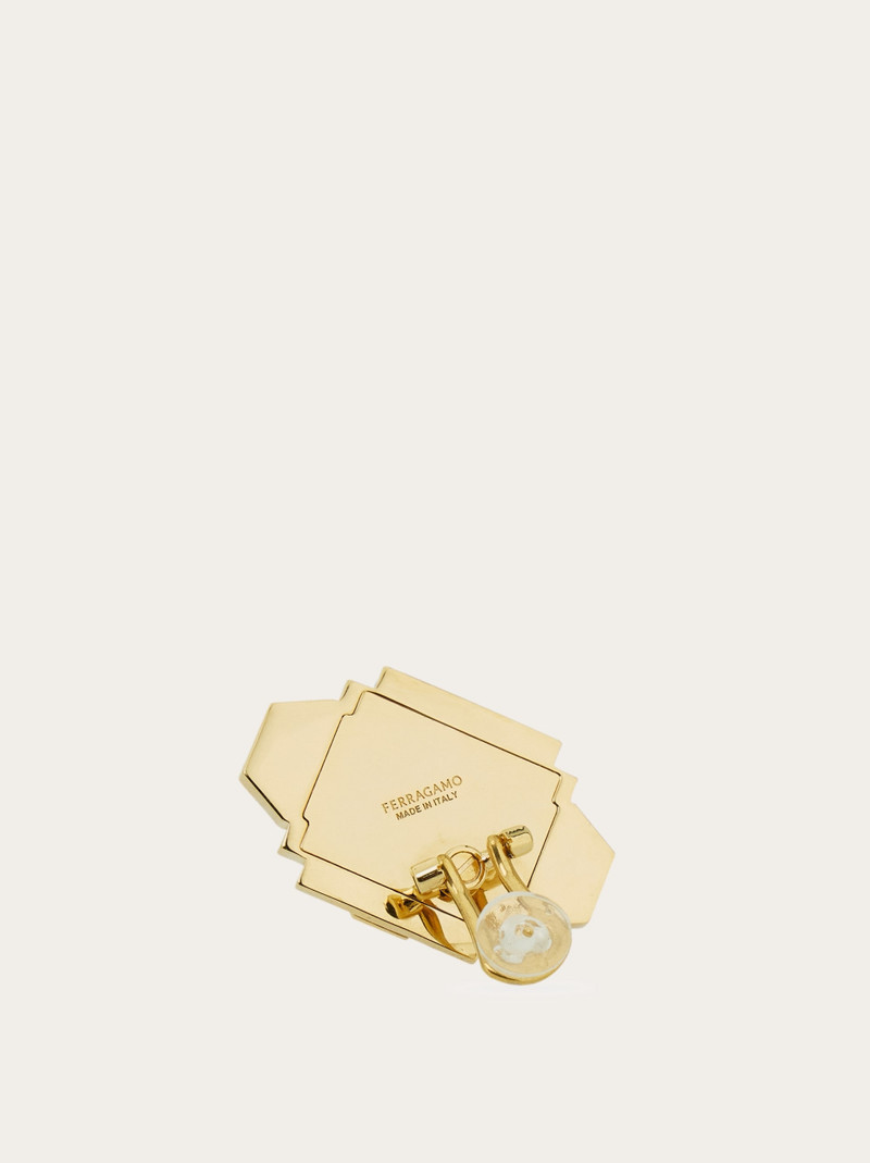 FERRAGAMO Déco earrings with crystals outlook
