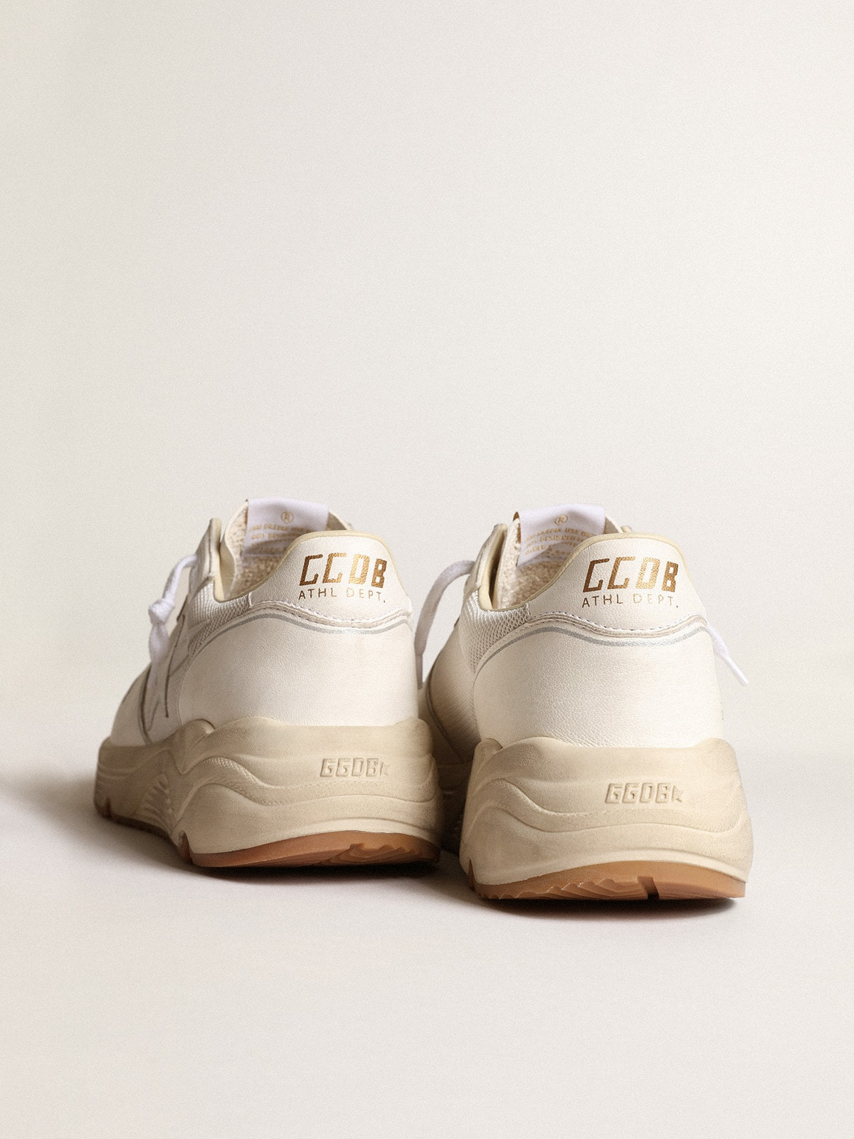 Men's Running Sole in mesh and white nappa - 5