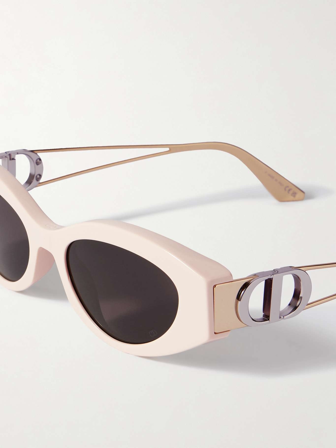 30Montaigne B6I cat-eye acetate and gold- and silver-tone sunglasses Pink - 4