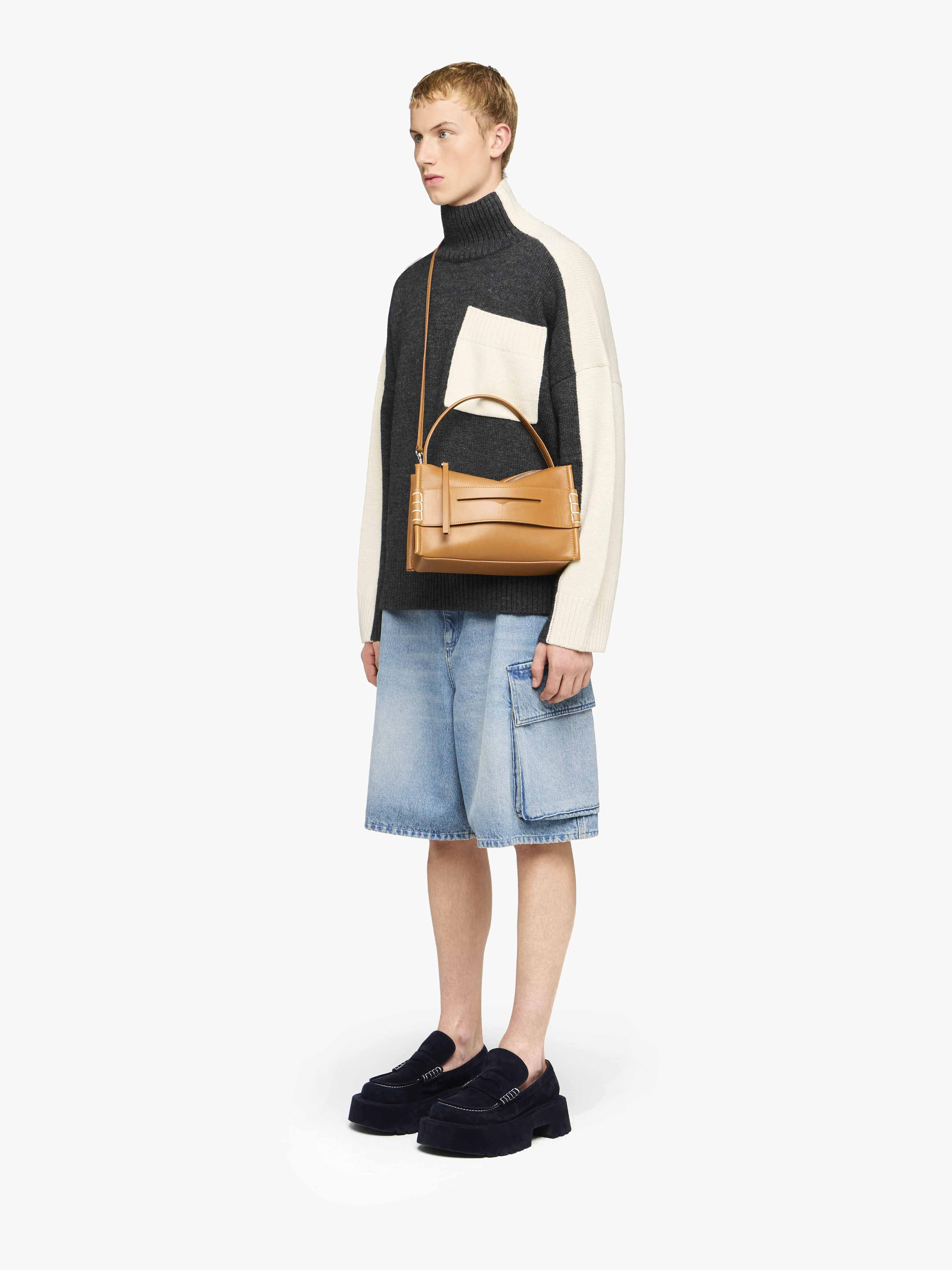 DUAL TONE - PATCH POCKET TURTLENECK SWEATER - 4