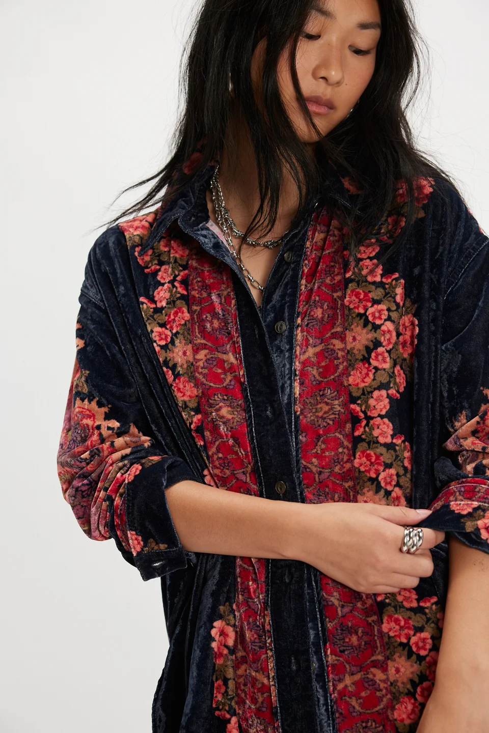 We The Free One Night Velvet Top - 1