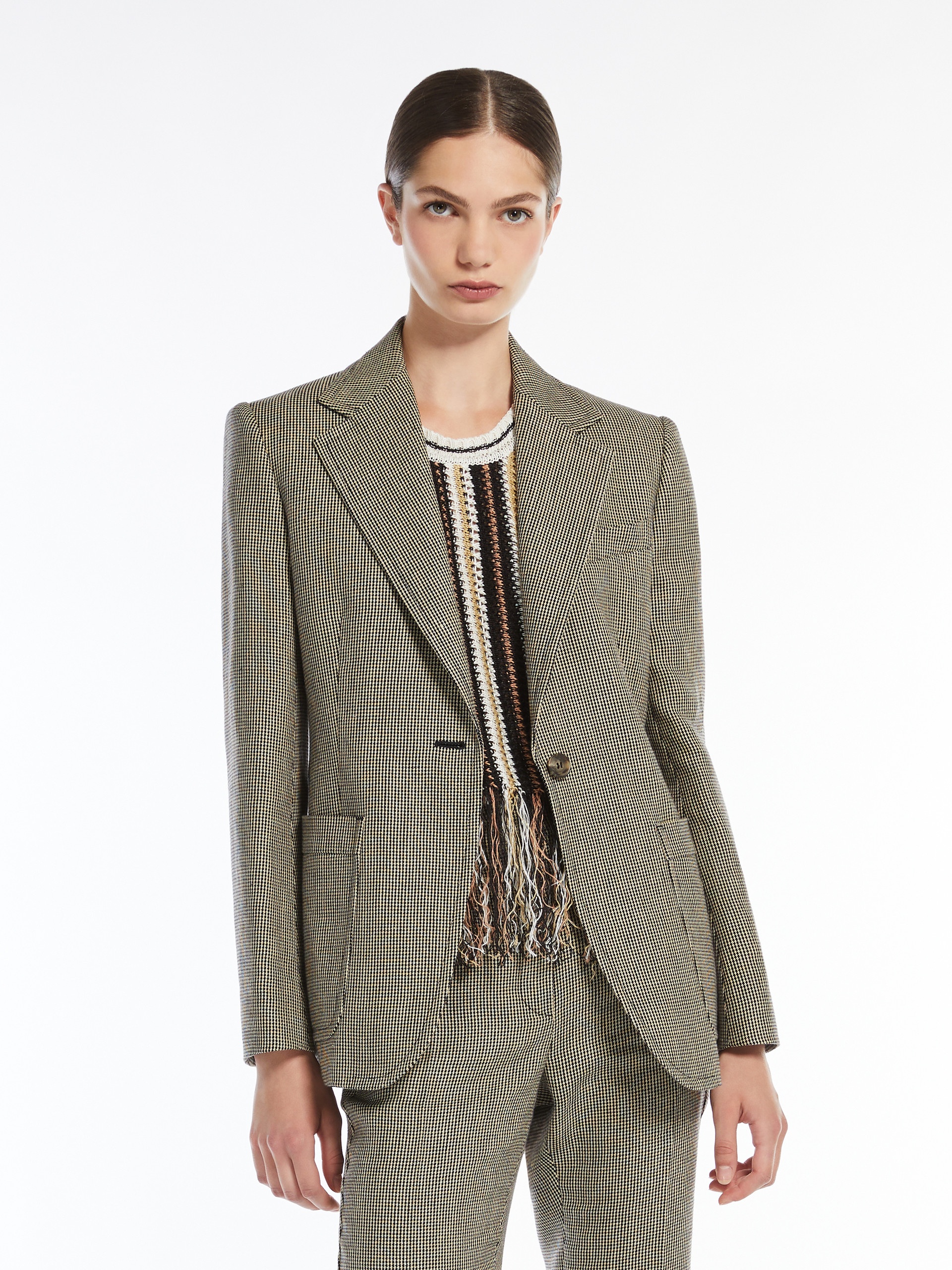 GALLI Cotton and linen single-breasted blazer - 5