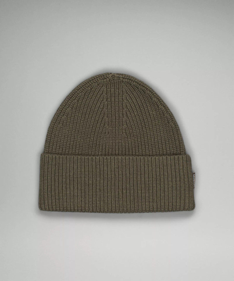 Ribbed Merino Wool-Blend Knit Beanie 1