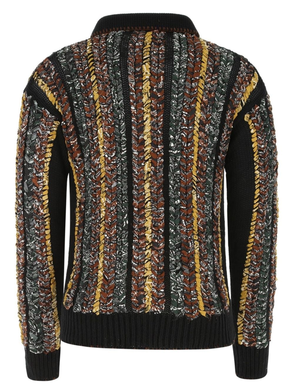 braided bandana cardigan - 2