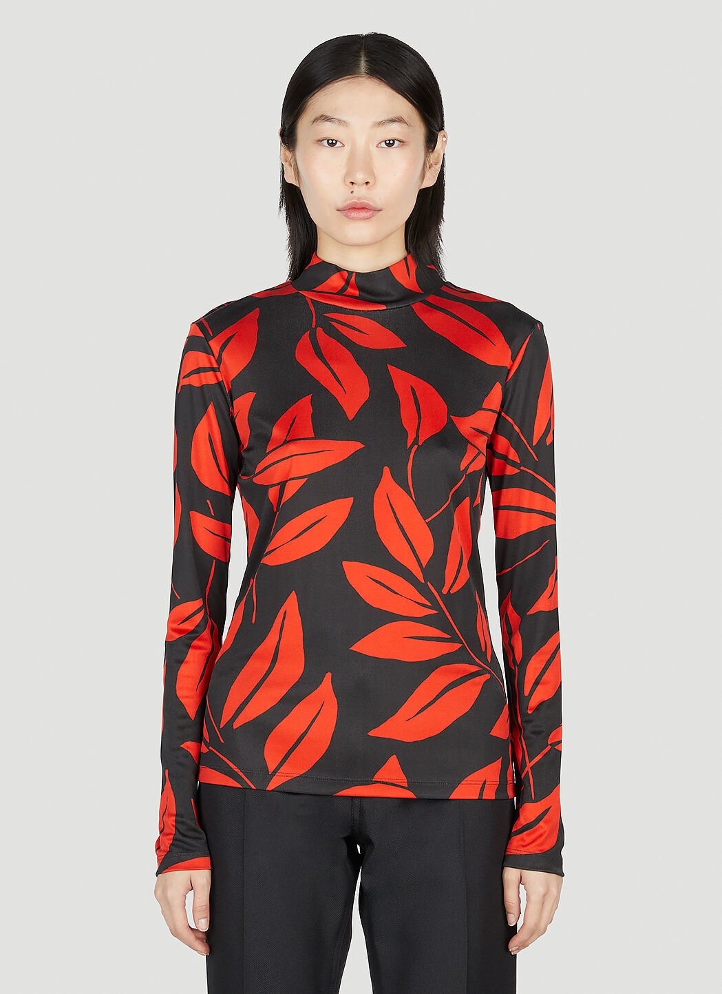 Leaf Print Top - 1