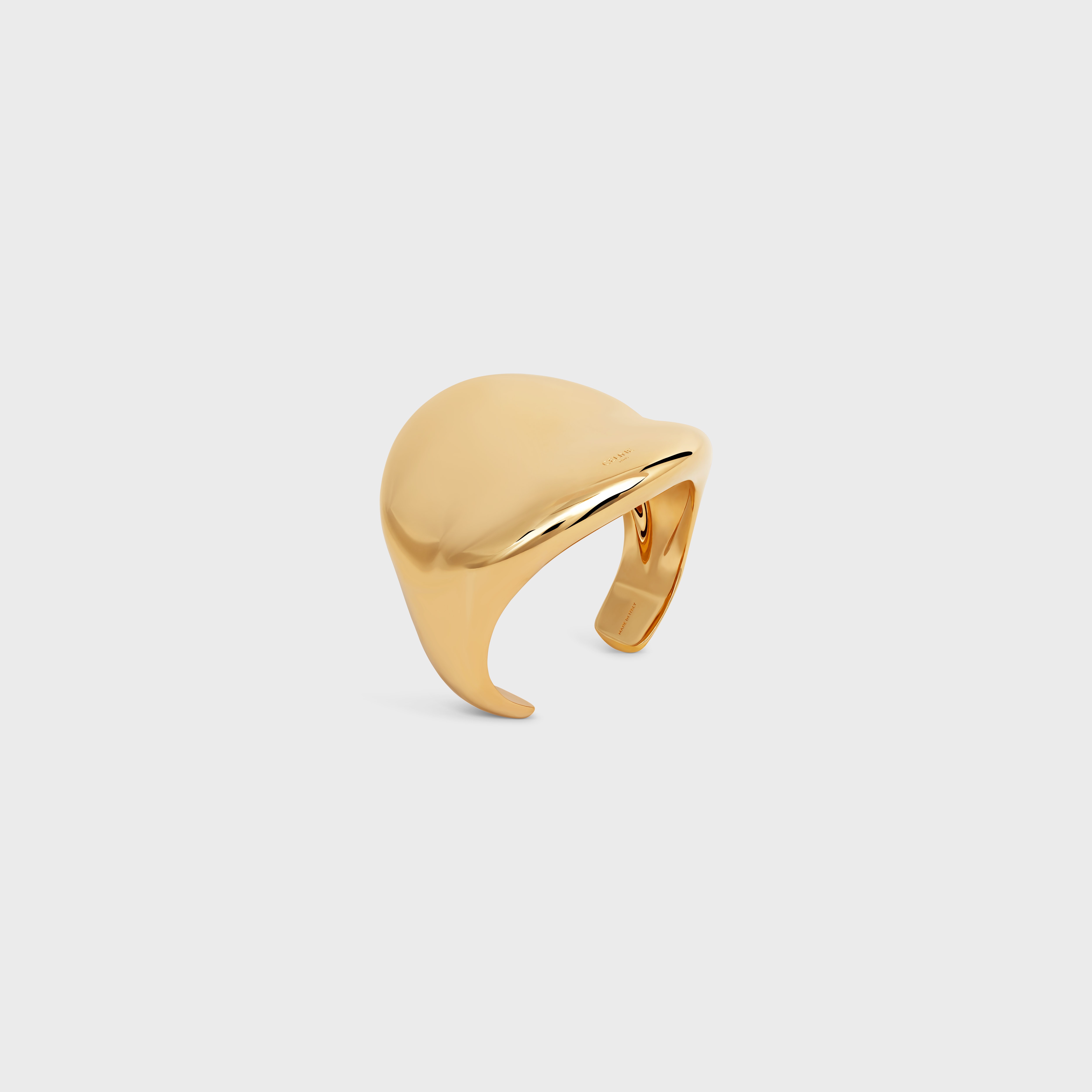 Formes Abstraites Cosmos Cuff in Brass with Gold Finish - 2