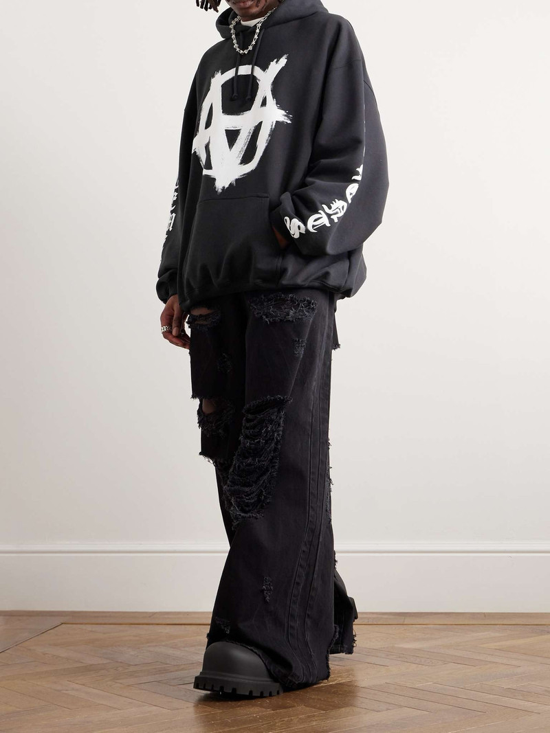 VETEMENTS Logo-Print Cotton-Jersey Hoodie outlook