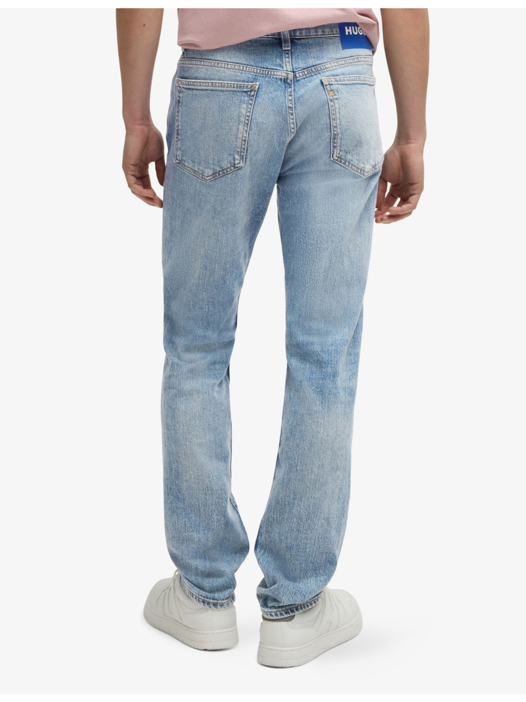 Regular-Fit Straight-Leg Distressed Denim Jeans - 4