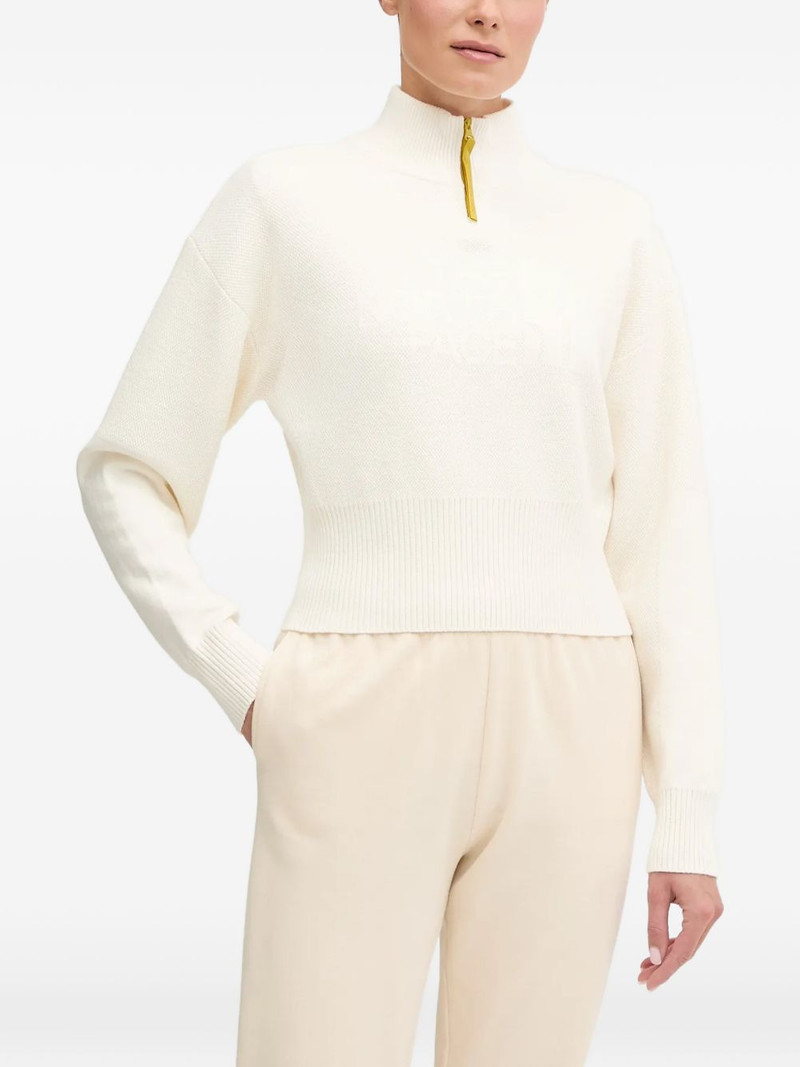quarter-zip high-neck sweater 1