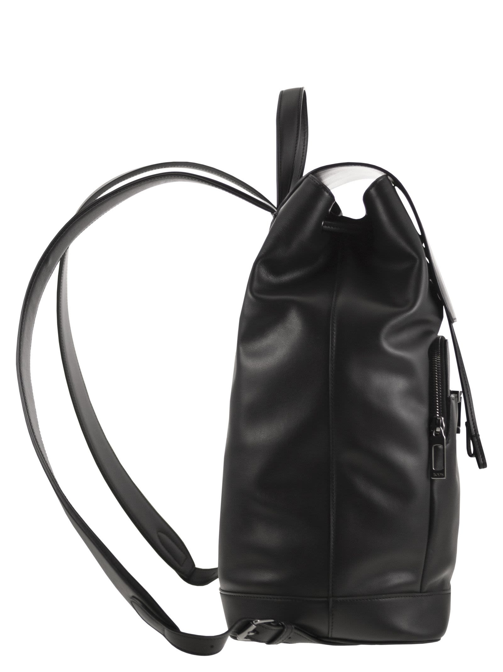 Tod's Men T Timeless Medium Leather Backpack - 3
