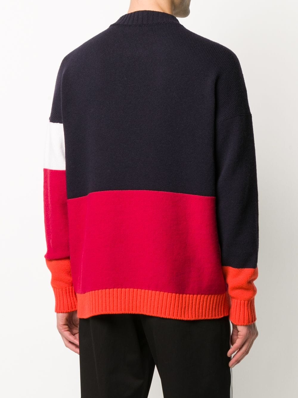 block-panel knitted jumper - 4