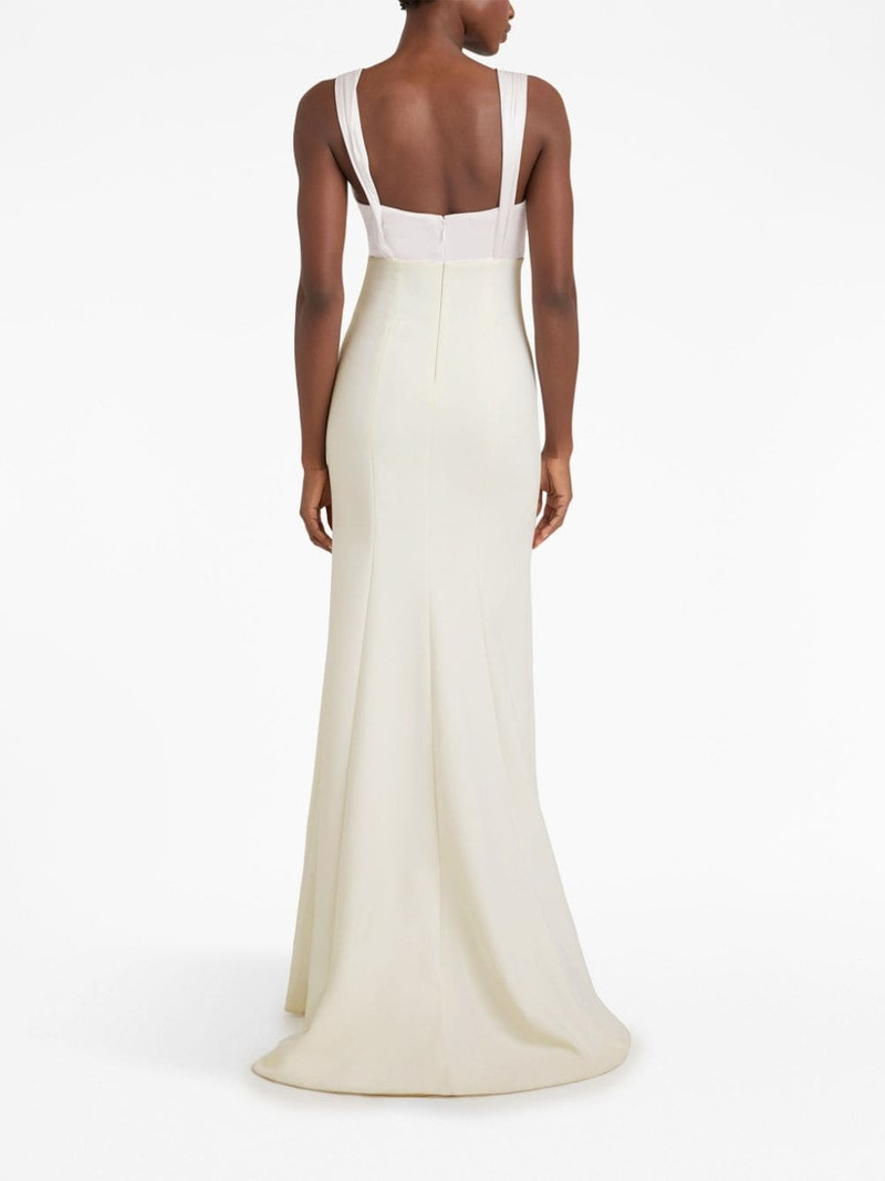Julie sweetheart-neck side-slit gown 3