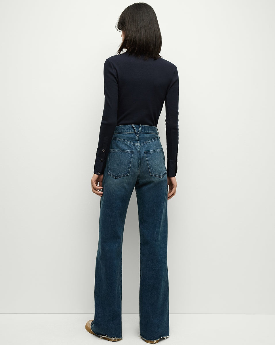 TAYLOR SLANT-POCKET WIDE-LEG JEAN - 5