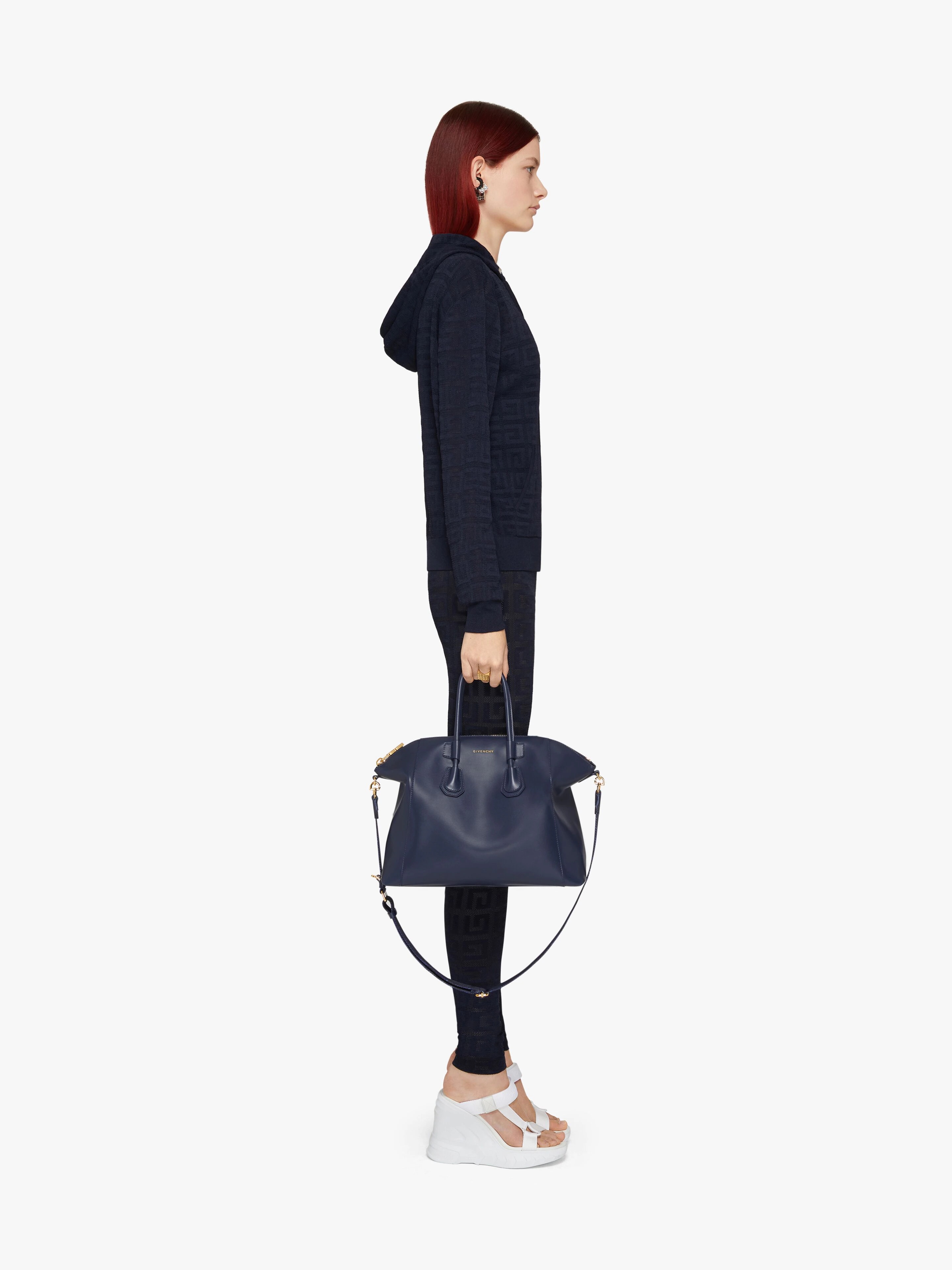 ZIPPED HOODIE IN 4G JACQUARD - 3