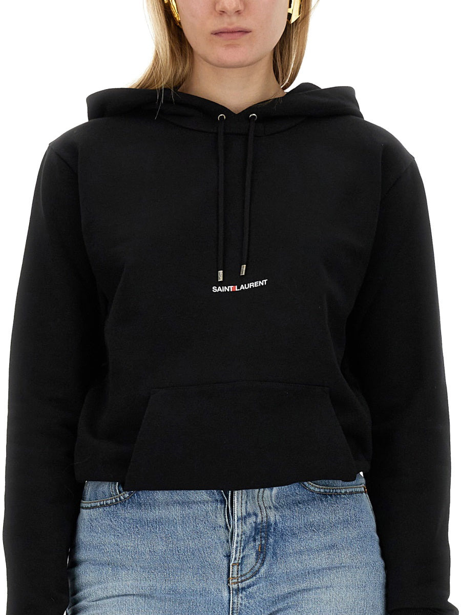 Saint Laurent Women Sweatshirt With Logo Print - 3