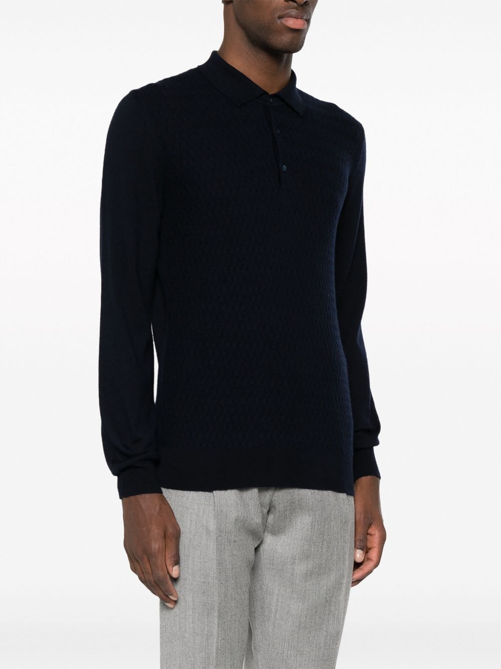 virgin wool polo shirt - 3