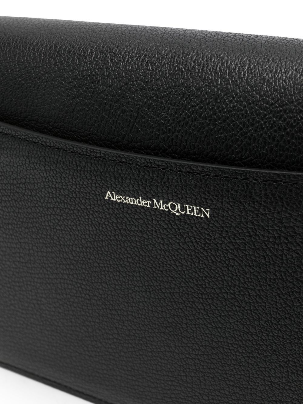 ALEXANDER MCQUEEN｜SHOULDER BAGS (708262 DYTUY 1000) Alexander McQueen The four ring leather shoulder bag