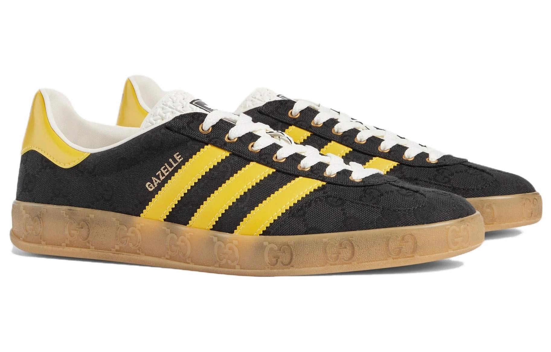 adidas x Gucci Gazelle  'Black Yellow' 737967-FAAW3-1084 - 3