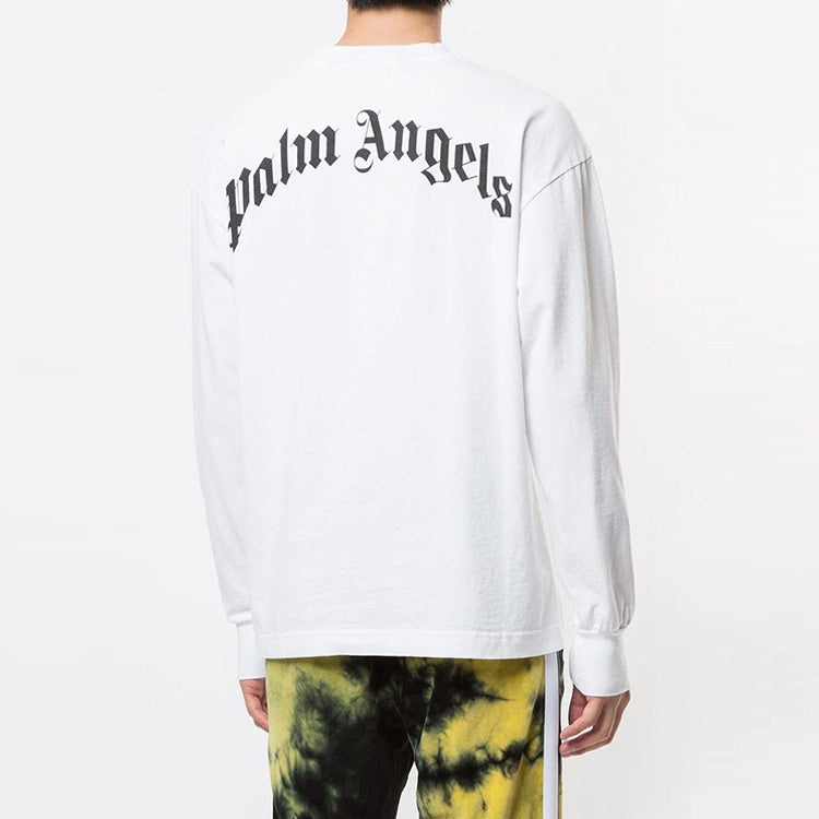 Men's PALM ANGELS Printing Long Sleeves White PMAB016E20JER0020155 - 4