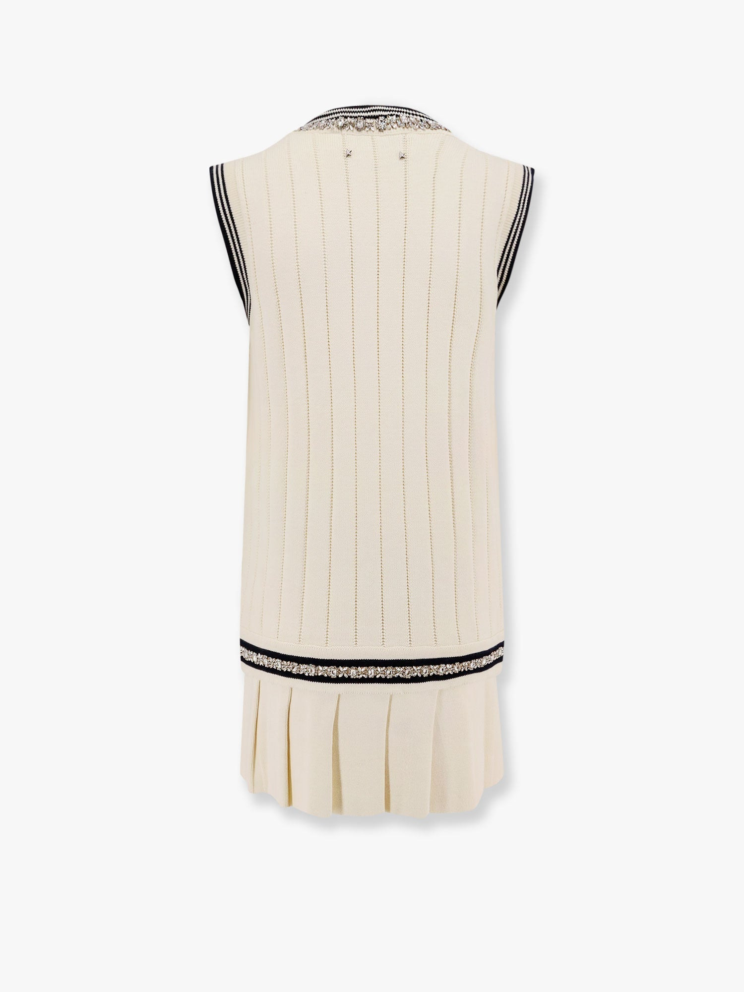 Golden Goose Deluxe Brand Women Organic Cotton Dress With Crystals Embellishment - 2