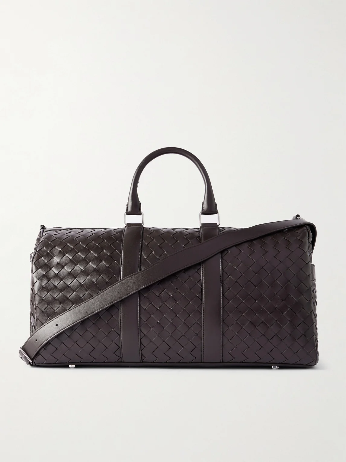 Intrecciato Leather Weekend Bag - 1