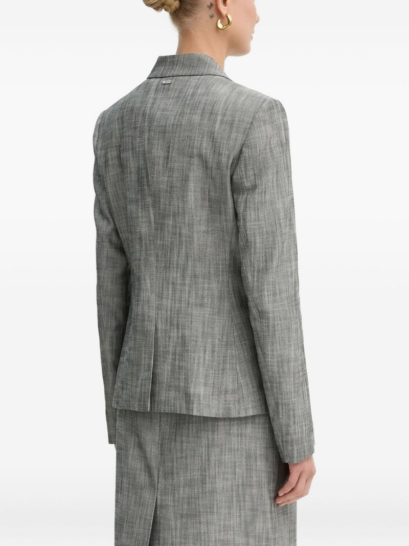 BOSS single-button textured top outlook