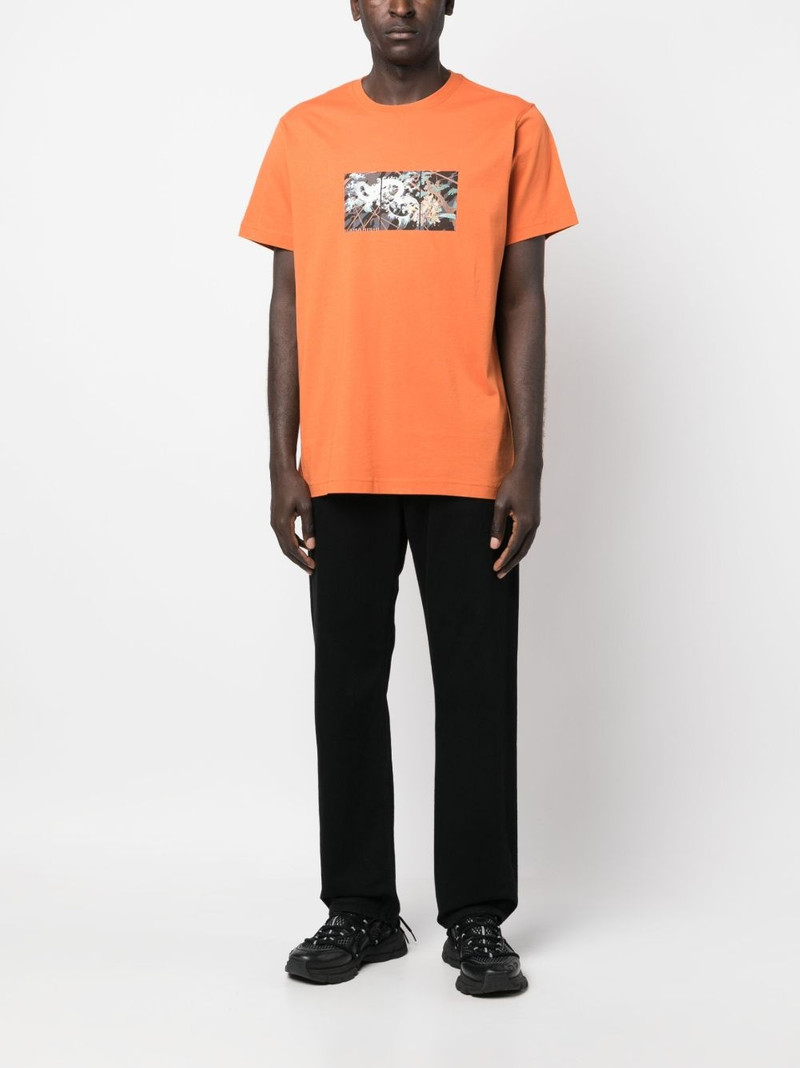 MAHARISHI graphic-print organic cotton T-shirt outlook