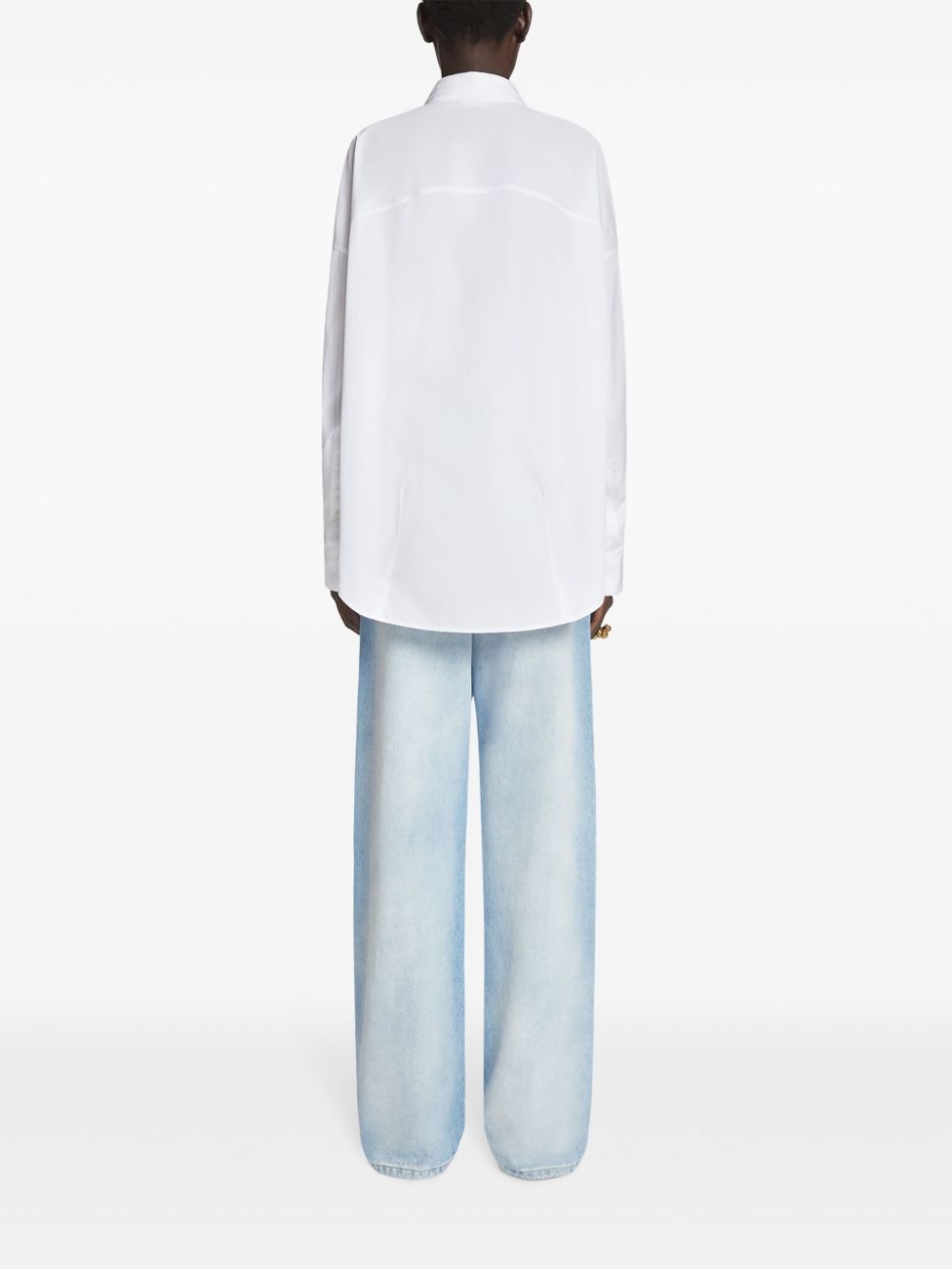 cotton button-up shirt - 4