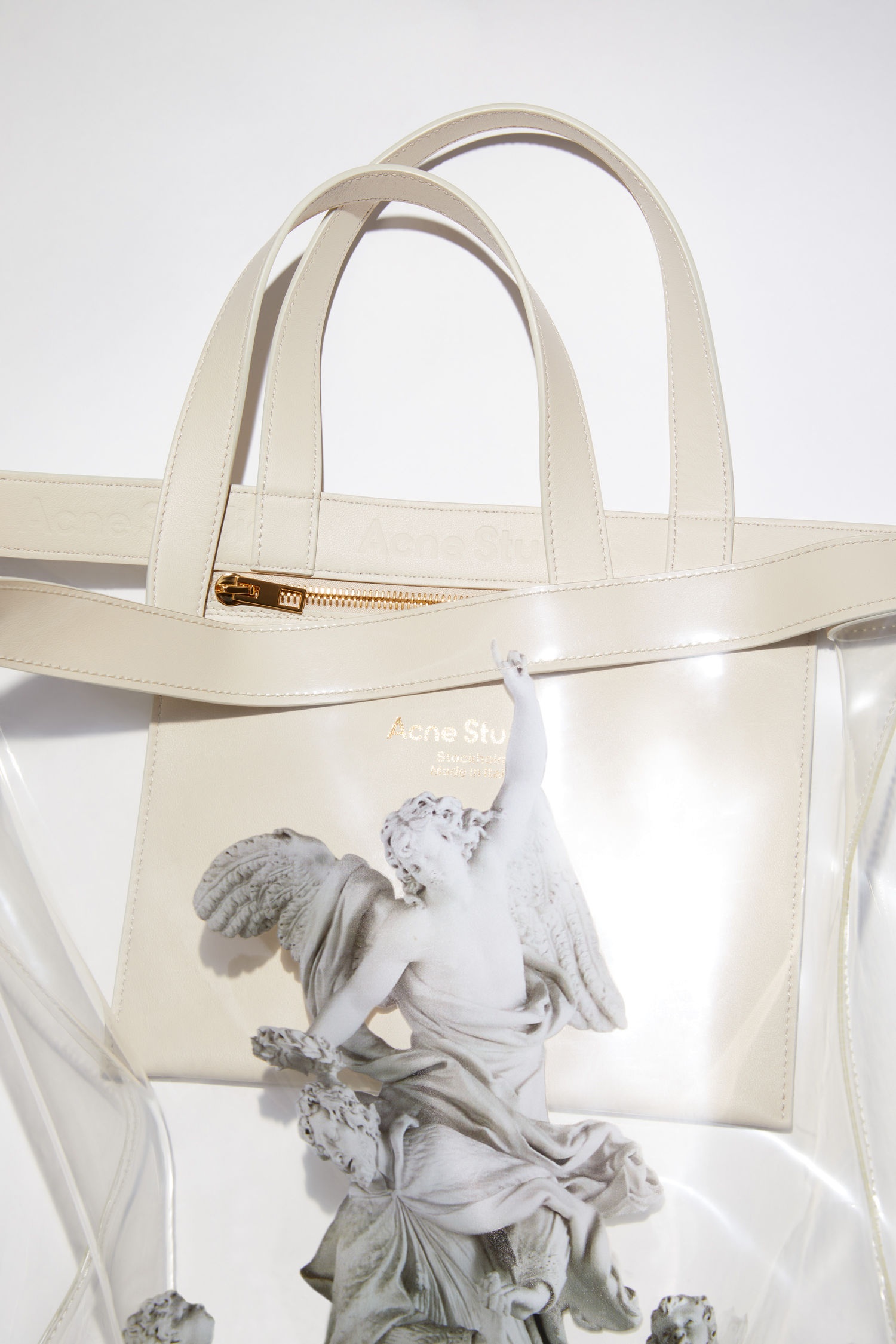 Clear print tote bag - Transparent - 4
